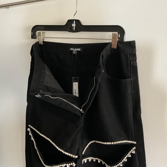 STEVE MADDEN TAYLOR JEAN  New BLACK  “30/31”  Western current style - Picture 7 of 11